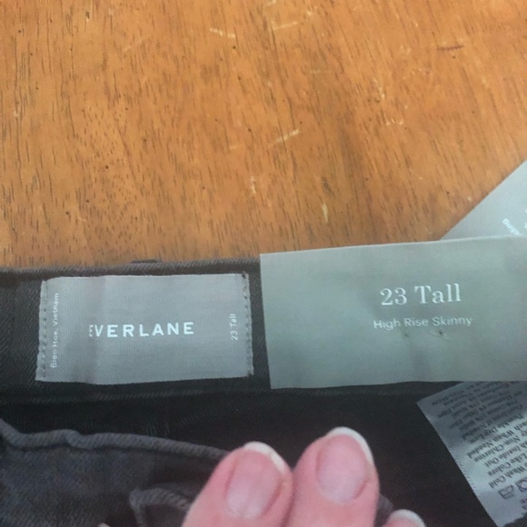Everlane Authentic High Rise Skinny Jeans, 23 Tall - Picture 3 of 12